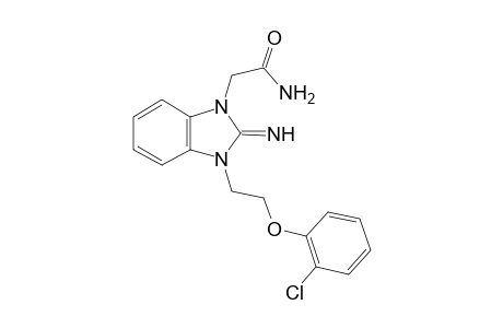 2-[2-azanylidene-3-[2-(2-chloranylphenoxy)ethyl]benzimidazol-1-yl]ethanamide