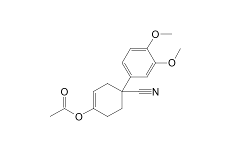 4-Cyano-4-(3',4'-dimethoxyphenyl)cyclohex-1-enyl acetate