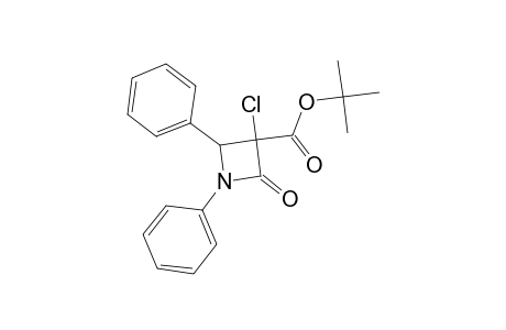 tert-Butyl 3-chloro-2-oxo-1,4-diphenyl-3-azetidinecarboxylate