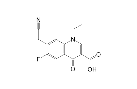 7-cyanomethyl-1-ethyl-6-fluoro-4-oxo-1,4-dihydroquinoline-3-carboxylic acid