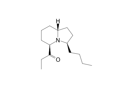 1-[(3R,5R,8aR)-3-butyl-1,2,3,5,6,7,8,8a-octahydroindolizin-5-yl]-1-propanone