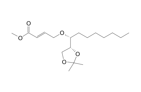 (2E,6S,7R)-7,8-O-Isopropylidene-5-oxa-6-heptyl-2-octenoic acid methyl ester