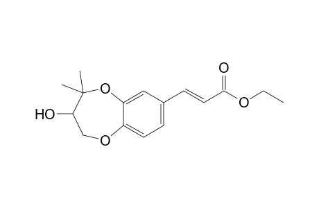 (R,S)-Ethyl 3-(3-hydroxy-4,4-dimethyl-3,4-dihydro-2H-benzo[b][1,4]dioxepin-7-yl)acrylate