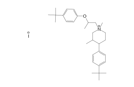 Piperidinium, 1-[2-[4-(1,1-dimethylethyl)phenoxy]propyl]-4-[4-(1,1-dimethylethyl)phenyl]-1,3-dimethyl-, iodide