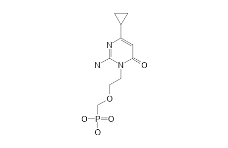 2-AMINO-4-CYCLOPROPYLAMINO-1-[2-(PHOSPHONOMETHOXY)-ETHYL]-PYRIMIDIN-6(1H)-ONE