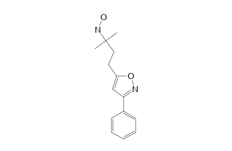 5-(3-HYDROXYLAMINO-3-METHYLBUTYL)-3-PHENYLISOXAZOLE