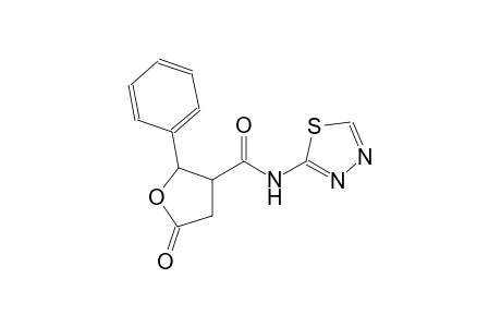 5-oxo-2-phenyl-N-(1,3,4-thiadiazol-2-yl)tetrahydro-3-furancarboxamide