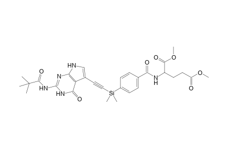 Dimethyl 4-[3-(2-Pivaloylamino-4(3H)-oxo-7H-pyrrolo[2,3-d]pyrimidin-5-yl)-1,1-dimethyl-1-sila-2-propynyl]benzoyl-L-glutamate