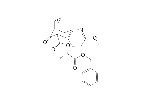 5-Methoxy-11-methyl-13-oxo-6-aza-tricyclo[7.3.1.0(2,7)]trideca-2(7),3,5,10-tetraene-1-carboxylic acid (S)-1-benzyloxycarbonyl-ethyl ester