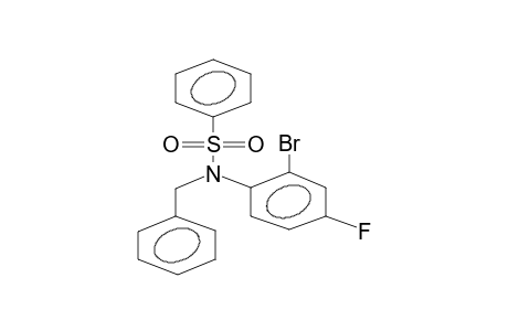 N-BENZYL-N-(2-BROMO-4-FLUOROPHENYL)PHENYLSULPHONYLAMIDE