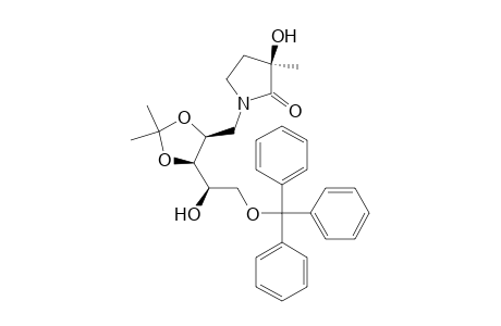 D-Ribitol, 1-deoxy-1-(3-hydroxy-3-methyl-2-oxo-1-pyrrolidinyl)-2,3-O-(1-methylethylidene)-5-O-(triphenylmethyl)-, (R)-