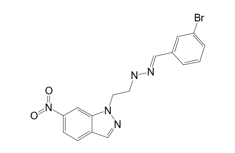 (E)-3-BROMOBENZALDEHYDE-[2-(6-NITRO-1H-INDAZOL-1-YL)-ETHYL]-HYDRAZONE