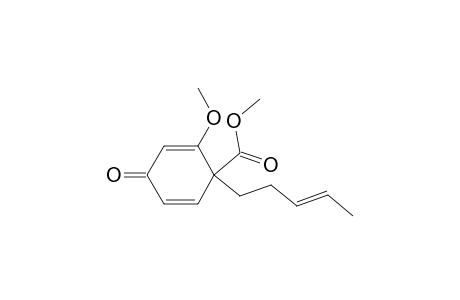 4-carbomethoxy-3-methoxy-4-(trans-3'-pentenyl)-2,5-cyclohexadien-1-one