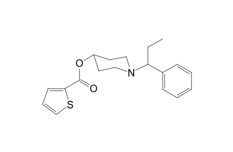 1-(1-Phenylpropyl)piperidin-4-yl-thiophene-2-carboxylate