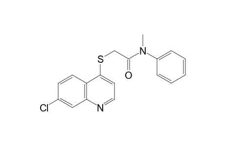 Acetamide, 2-[(7-chloro-4-quinolinyl)thio]-N-methyl-N-phenyl-