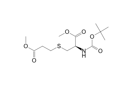(2R)-2-(tert-butoxycarbonylamino)-3-[(3-keto-3-methoxy-propyl)thio]propionic acid methyl ester