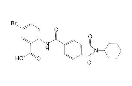 Benzoic acid, 5-bromo-2-[[(2-cyclohexyl-2,3-dihydro-1,3-dioxo-1H-isoindol-5-yl)carbonyl]amino]-