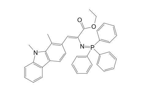 (Z)-3-(1,9-dimethyl-2-carbazolyl)-2-(triphenylphosphoranylideneamino)-2-propenoic acid ethyl ester