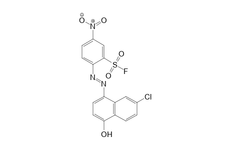 Benzenesulfonyl fluoride, 2-[2-(7-chloro-4-hydroxy-1-naphthalenyl)diazenyl]-5-nitro-