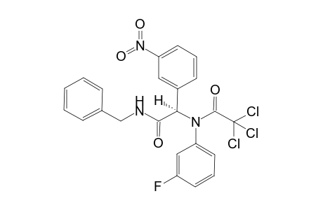 N-Benzyl-2-[N-(m-fluorophenyl)-N-(trichloroacetyl)amino]-2-(m-nitrophenyl)acetamide