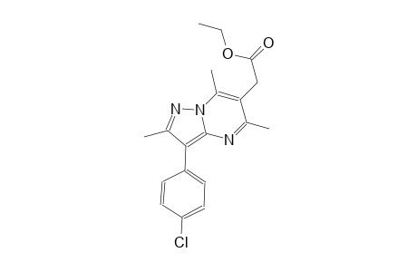 pyrazolo[1,5-a]pyrimidine-6-acetic acid, 3-(4-chlorophenyl)-2,5,7-trimethyl-, ethyl ester