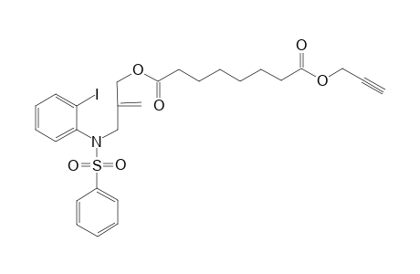 Octane-1,8-dioic acid 1-propargylic ester 8-[3-(N-(2-iodophenyl)-N-phenylsulfonylamido)-2-methylenepropyl ester