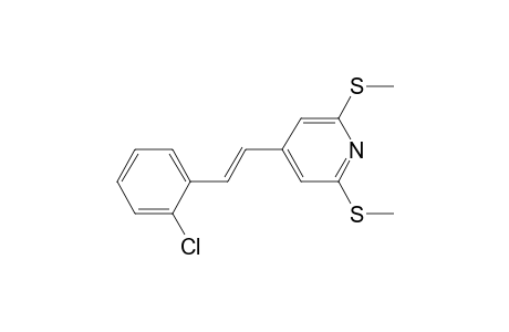 4-[(E)-2-(2-chlorophenyl)ethenyl]-2,6-bis(methylsulfanyl)pyridine