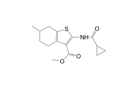 methyl 2-[(cyclopropylcarbonyl)amino]-6-methyl-4,5,6,7-tetrahydro-1-benzothiophene-3-carboxylate