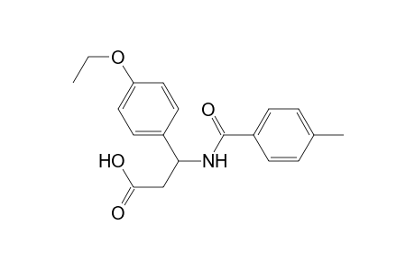 3-(4-Ethoxyphenyl)-3-[(4-methylbenzoyl)amino]propanoic acid