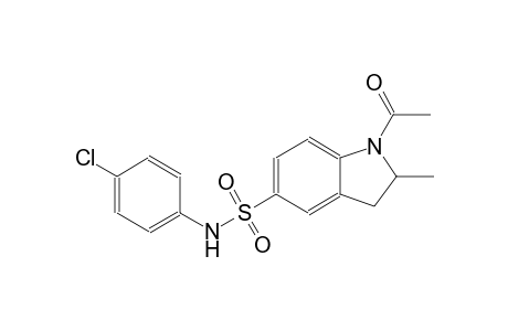 1-acetyl-N-(4-chlorophenyl)-2-methyl-5-indolinesulfonamide
