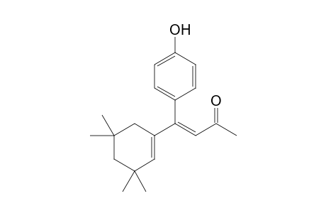 4-(3,3,5,5-Tetramethylcyclohex-1-enyl)-4-(p-hydroxyphenyl)-3-buten-2-one