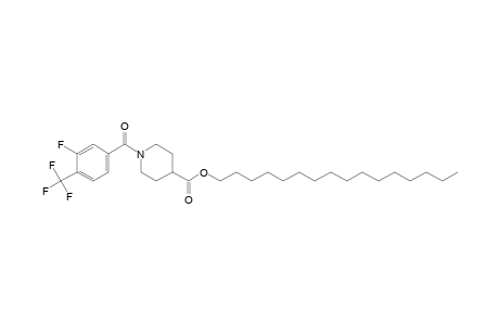 Isonipecotic acid, N-(3-fluoro-4-trifluoromethylbenzoyl)-, hexadecyl ester