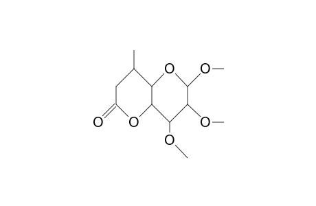 Methyl 6,7-dideoxy-6-C-methyl-2,3-di-O-methyl-D-glycero-A-D-gluco-octo-1,5-pyranoside-urono-8,4-lactone