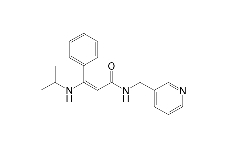 N-[(3'-Pyridyl)methyl]-3-phenyl-3-(isopropylamino)-2-propenamide
