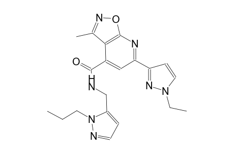 isoxazolo[5,4-b]pyridine-4-carboxamide, 6-(1-ethyl-1H-pyrazol-3-yl)-3-methyl-N-[(1-propyl-1H-pyrazol-5-yl)methyl]-