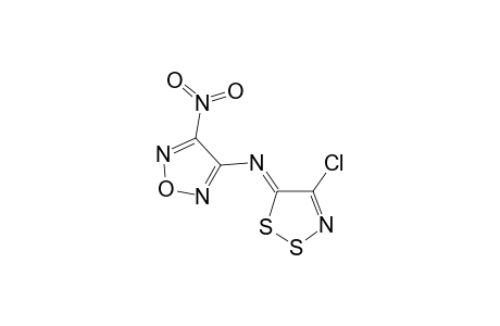 1,2,3-Dithiazole, 4-chloro-5-(4-nitrofurazan-3-ylimino)-