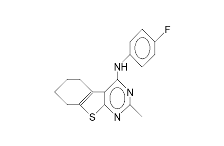 N-(4-Fluoro-phenyl)-2-methyl-5,6-tetramethylene-thieno(2,3-D)pyrimidin-4-amine