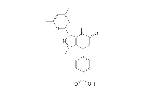 benzoic acid, 4-[1-(4,6-dimethyl-2-pyrimidinyl)-4,5,6,7-tetrahydro-3-methyl-6-oxo-1H-pyrazolo[3,4-b]pyridin-4-yl]-