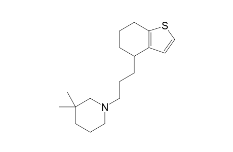 3,3-Dimethyl-1-[3-(4,5,6,7-tetrahydro-1-benzothiophen-4-yl)propyl]piperidine