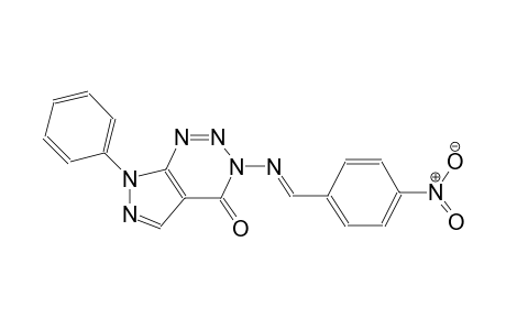 3-{[(E)-(4-nitrophenyl)methylidene]amino}-7-phenyl-3,7-dihydro-4H-pyrazolo[3,4-d][1,2,3]triazin-4-one