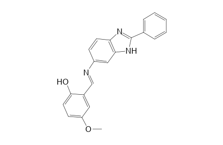 4-Methoxy-2-((E)-[(2-phenyl-1H-benzimidazol-6-yl)imino]methyl)phenol