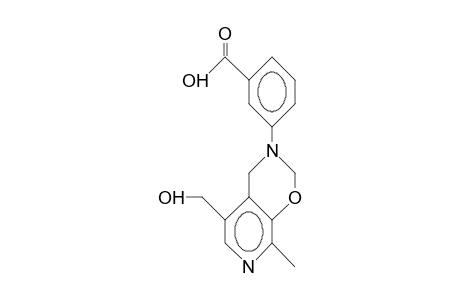 3-(3-Carboxy-phenyl)-5-hydroxymethyl-8-methyl-3,4-dihydro-pyrido(4,3-E)-1,3-oxazine