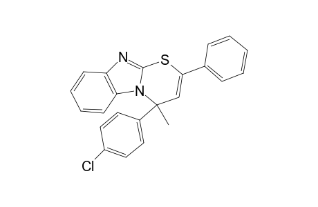 4-(4-Chlorophenyl)-4-methyl-2-phenyl-4H-benzo[4,5]imidazo[2,1-b][1,3]thiazine