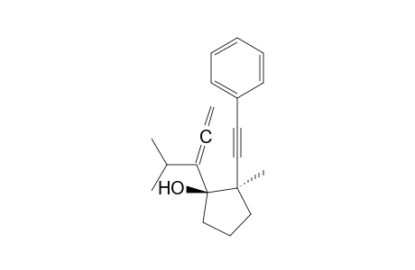 trans-2-Methyl-1-(4-methylpenta-1,2-dien-3-yl)-2-(phenylethynyl)cyclopentanol
