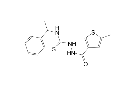 2-[(5-methyl-3-thienyl)carbonyl]-N-(1-phenylethyl)hydrazinecarbothioamide