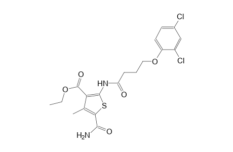 ethyl 5-(aminocarbonyl)-2-{[4-(2,4-dichlorophenoxy)butanoyl]amino}-4-methyl-3-thiophenecarboxylate