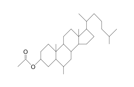 3b-Acetoxy-6a-methyl-5a-cholestane