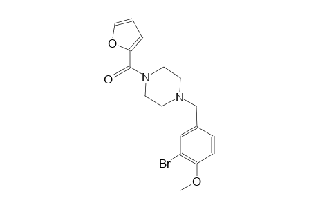 piperazine, 1-[(3-bromo-4-methoxyphenyl)methyl]-4-(2-furanylcarbonyl)-