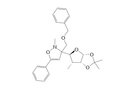 3-[(3aR,5S,6R,6aR)-2,2,6-trimethyl-3a,5,6,6a-tetrahydrofuro[4,5-d][1,3]dioxol-5-yl]-3-(benzyloxymethyl)-2-methyl-5-phenyl-isoxazole