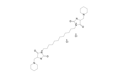 3,3'-(DODECANE-1,12-DIYL)-BIS-[5-(PIPERIDIN-1-YL-METHYL)-IMIDAZOLIDINE-2,4-DIONE]-DIHYDROCHLORIDE